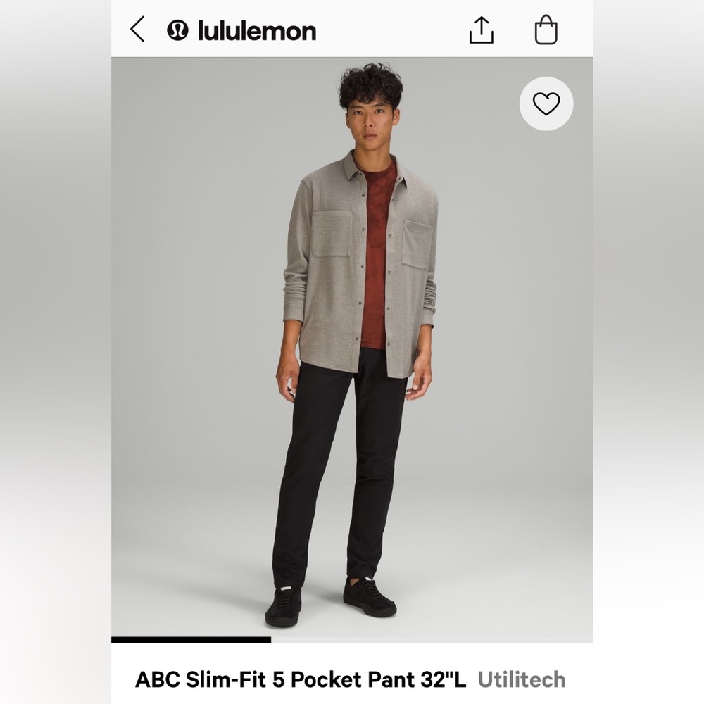 Lululemon Men’s ABC Slim fit Utilitech Pants